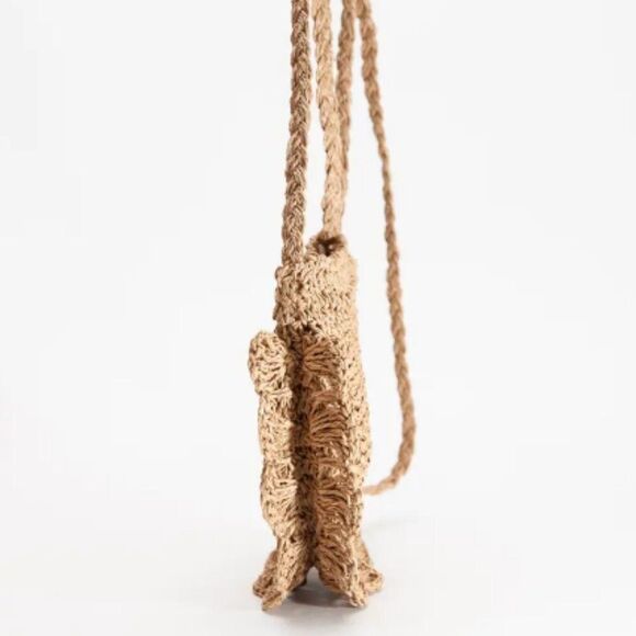 Caribbean Passport Mini Rattan NEW Long Strap Purse - Picture 5 of 7